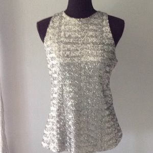 Ann Taylor sequin tank top, size M